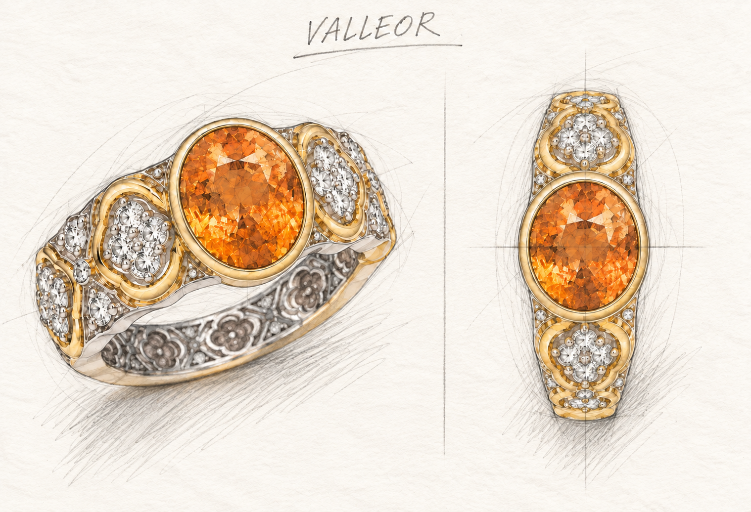 Fanta Stone Ring design study