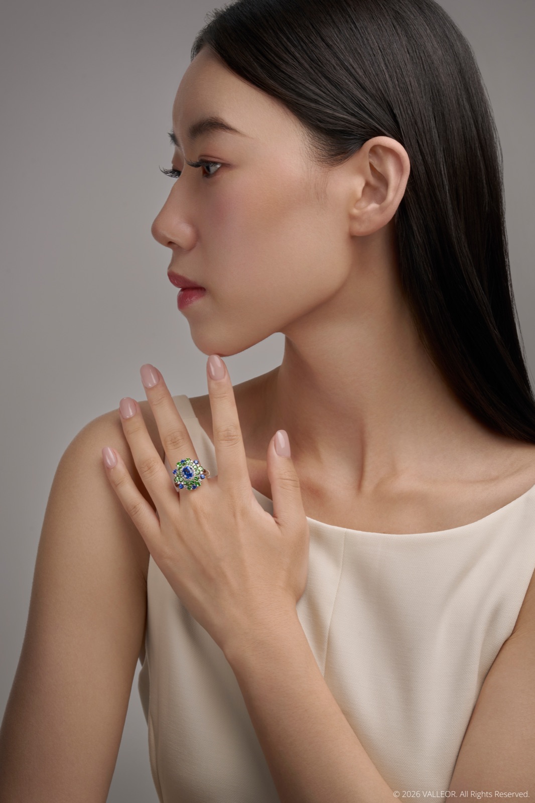 Cornflower Blue Sapphire Ring, image 1