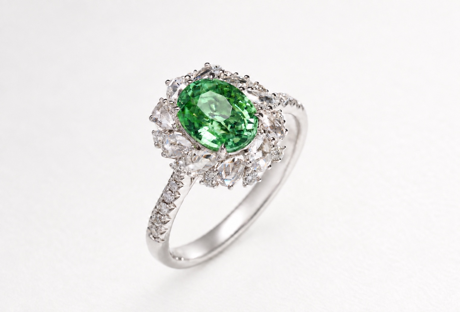Green Tourmaline Ring